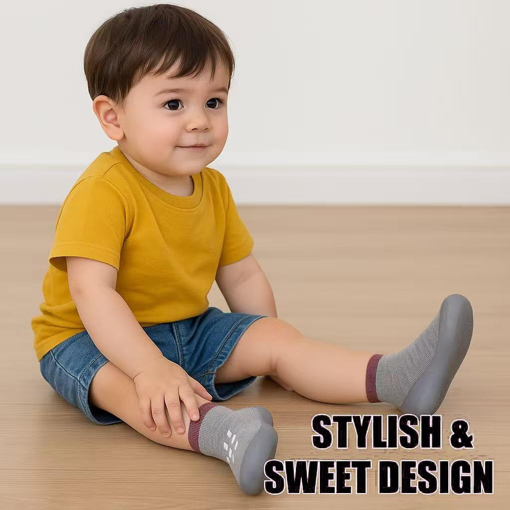 Baby Sock Shoes Toddler Walking Shoes, Non-Slip Soft Sole Sneakers Breathable Slippers for Infant Boys Girls